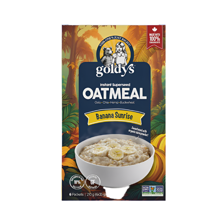 Goldys Banana Sunrise Instant Superseed Oatmeal
