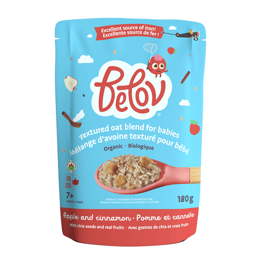 Belov Organic Apple and Cinnamon Textured Oat Blend For Babies