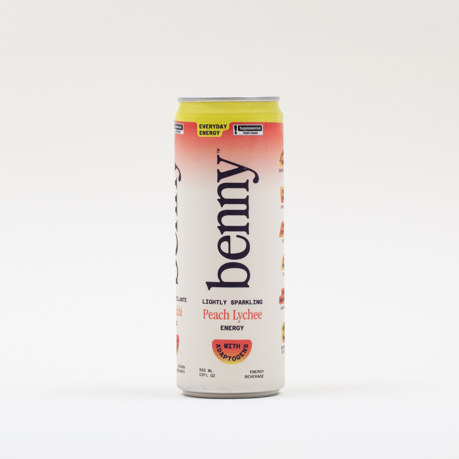 Benny Peach Lychee + Ashwagandha Nourishing Energy Drink