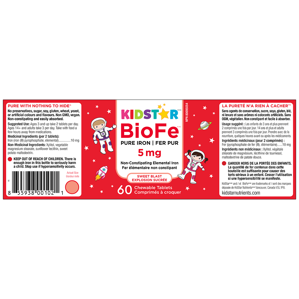 Kidstar BioFe+ Pure Iron - Space Berry