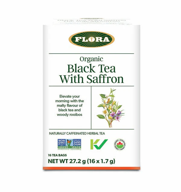 Flora Organic Black Tea with Saffron