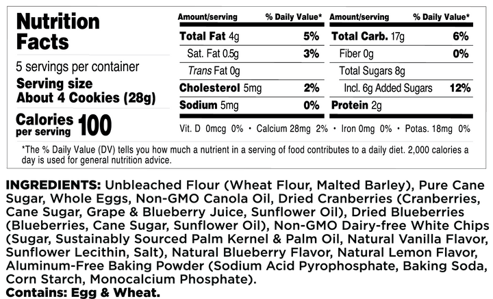 Cooper Street Blueberry Lemon Twice Baked Cookies