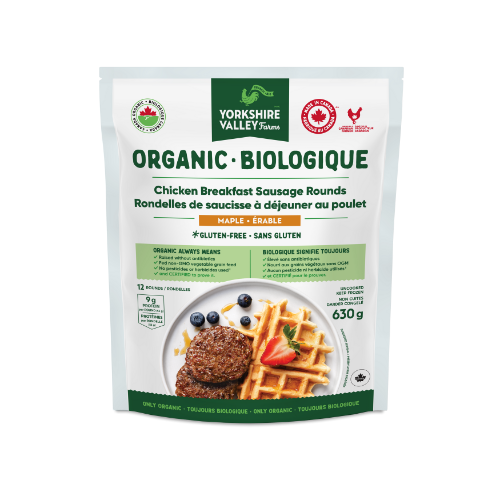 Yorkshire Valley Organic Chicken & Maple Breakfast Sausage Patties