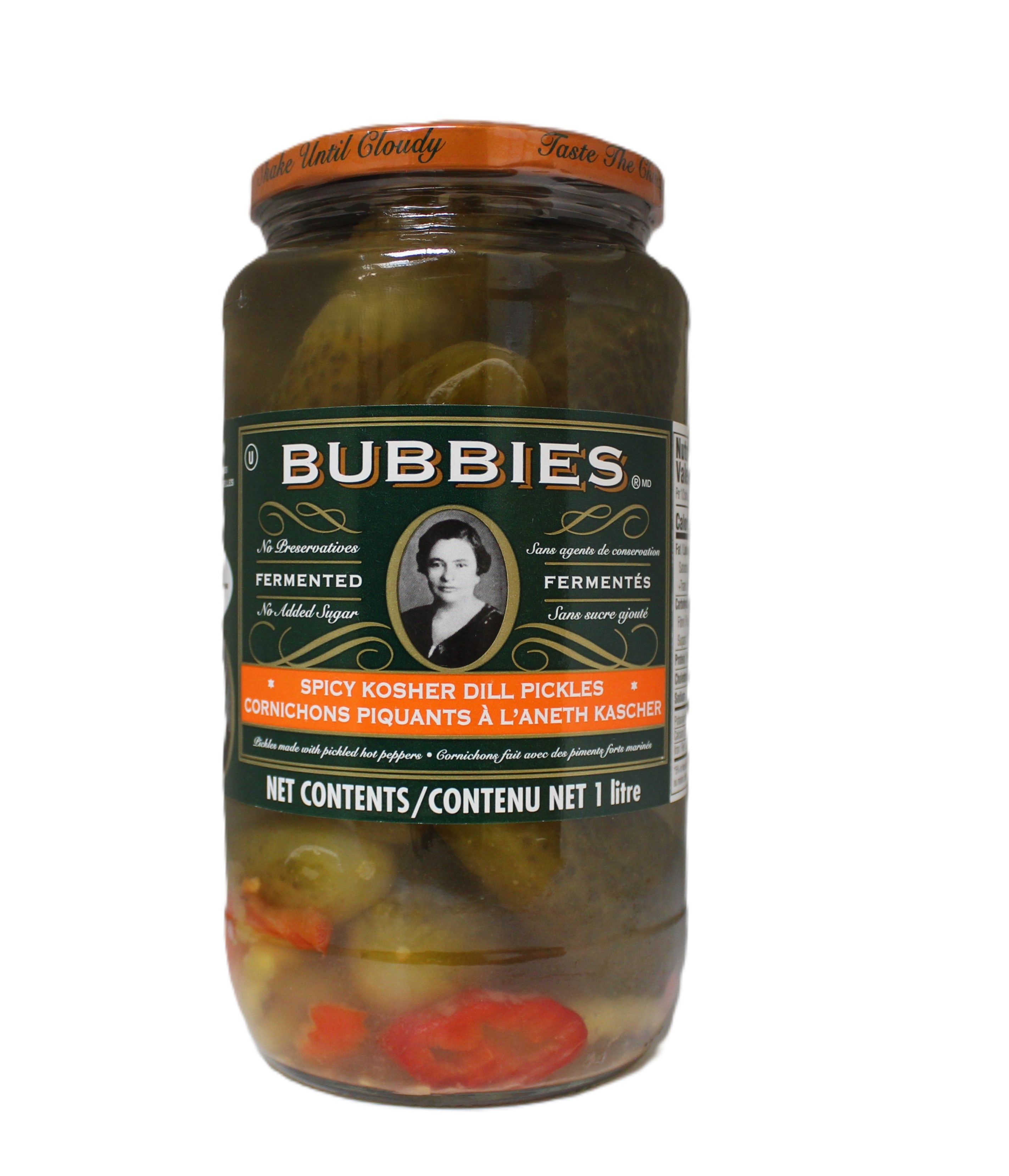 Bubbies Spicy Kosher Dill Pickles