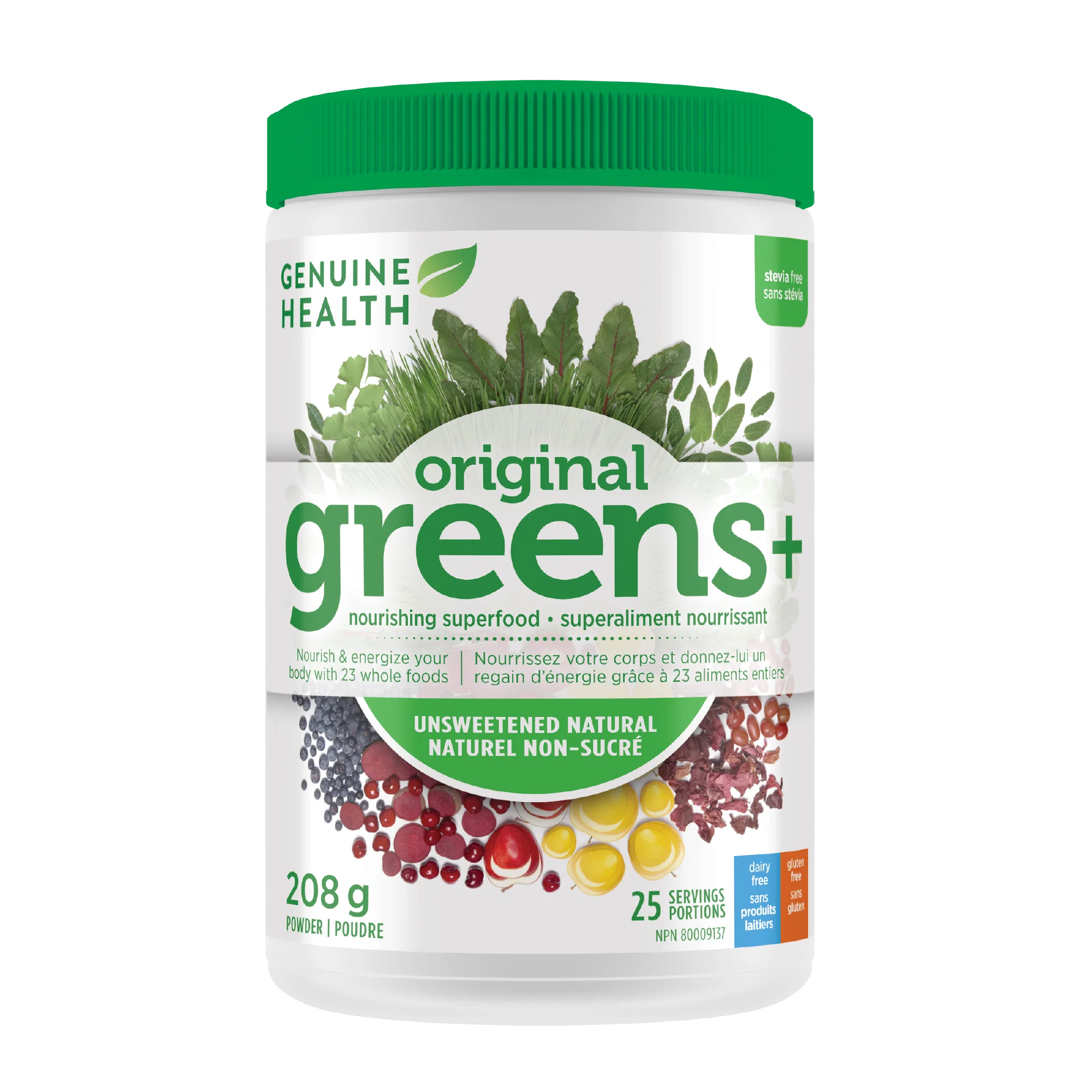 Genuine Health Unsweetened Natural Original Greens+