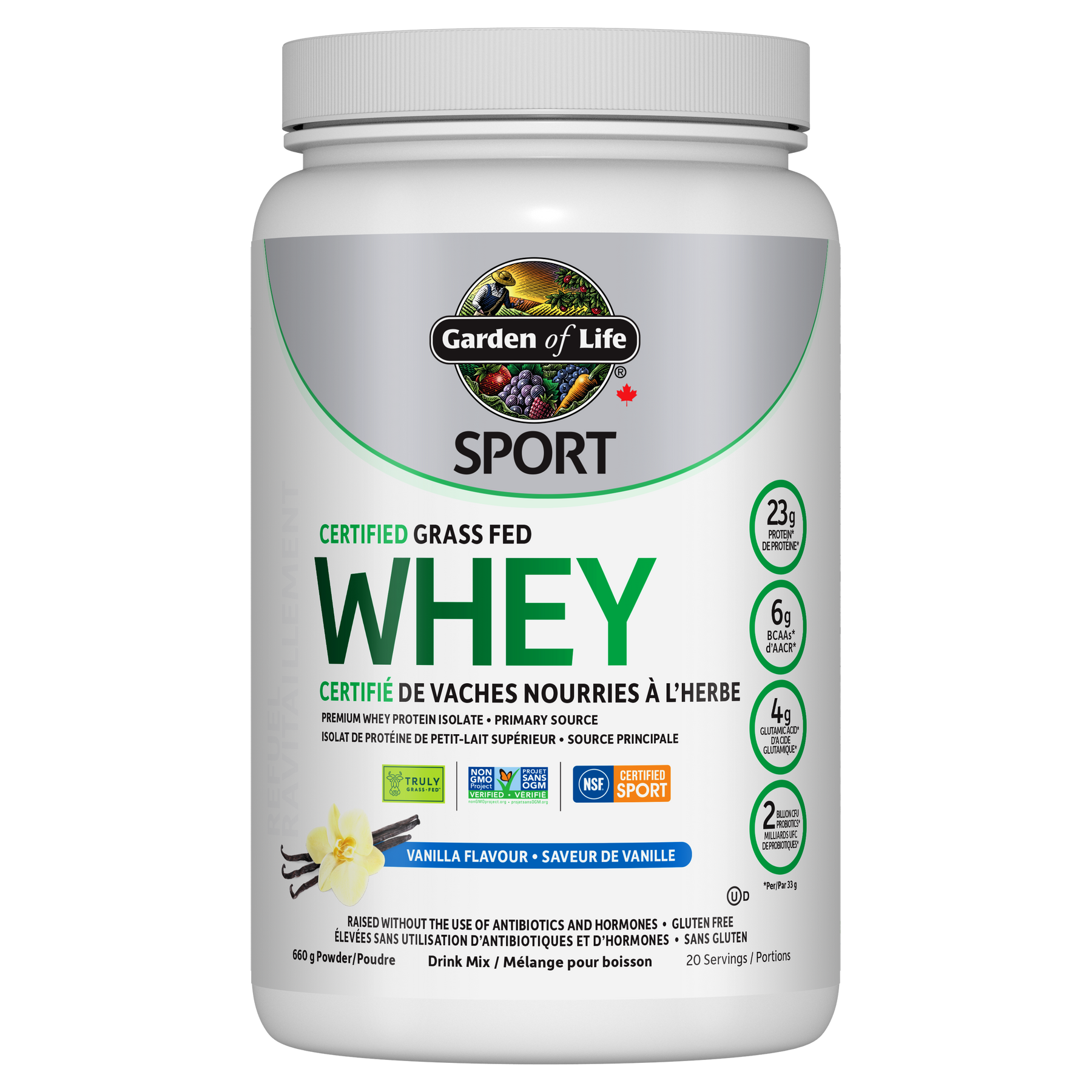 Garden Of Life Vanilla Grass Fed Whey Protein