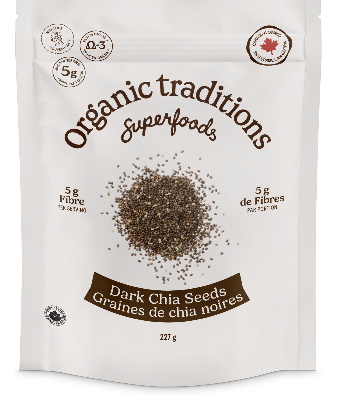 Organic Traditions Organic Dark Whole Chia Seeds
