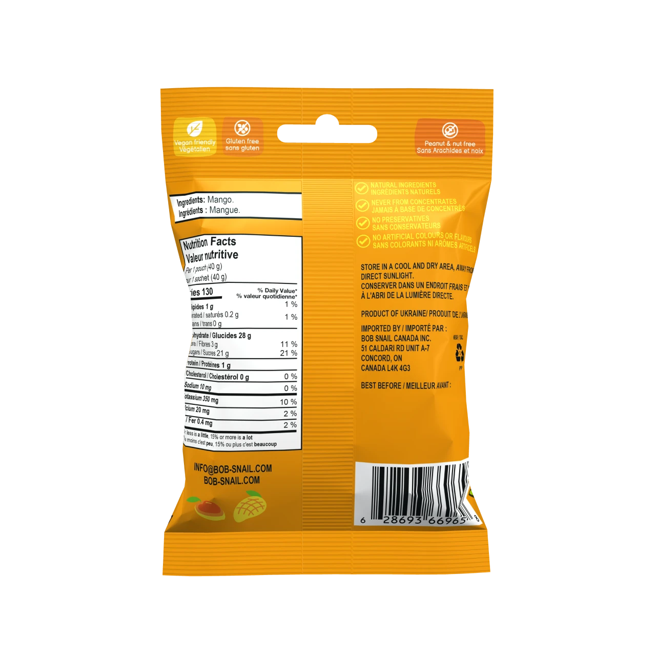 Mango Fruit Snack Collation