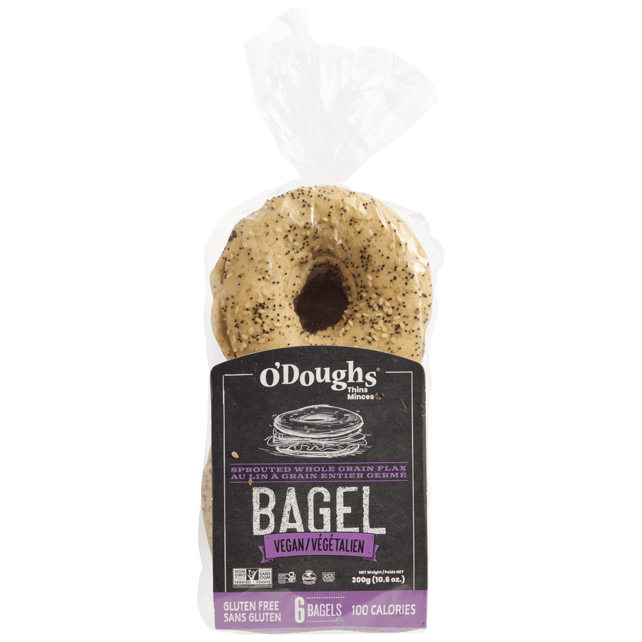 O'doughs Gluten Free Bagel Thins Flax