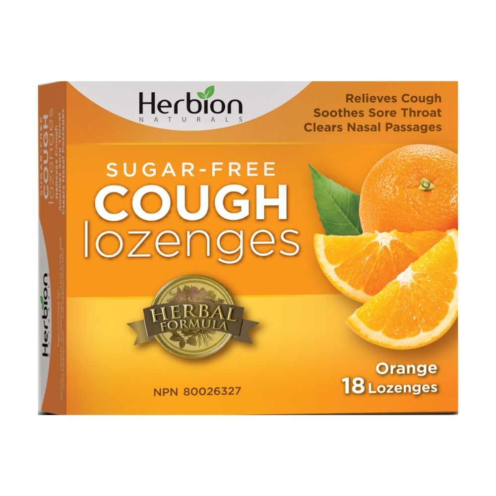 Herbion Naturals Sugar Free Orange Cough Lozenges