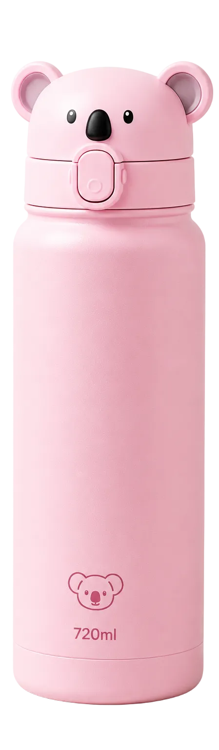 Ambrosia Pink Stainless Steel Koala Bottle