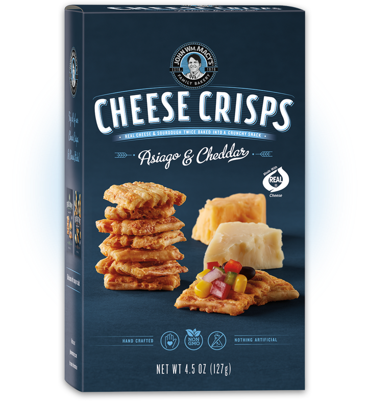 John Wm Macy's Cheddar Asiago Cheese Crisps