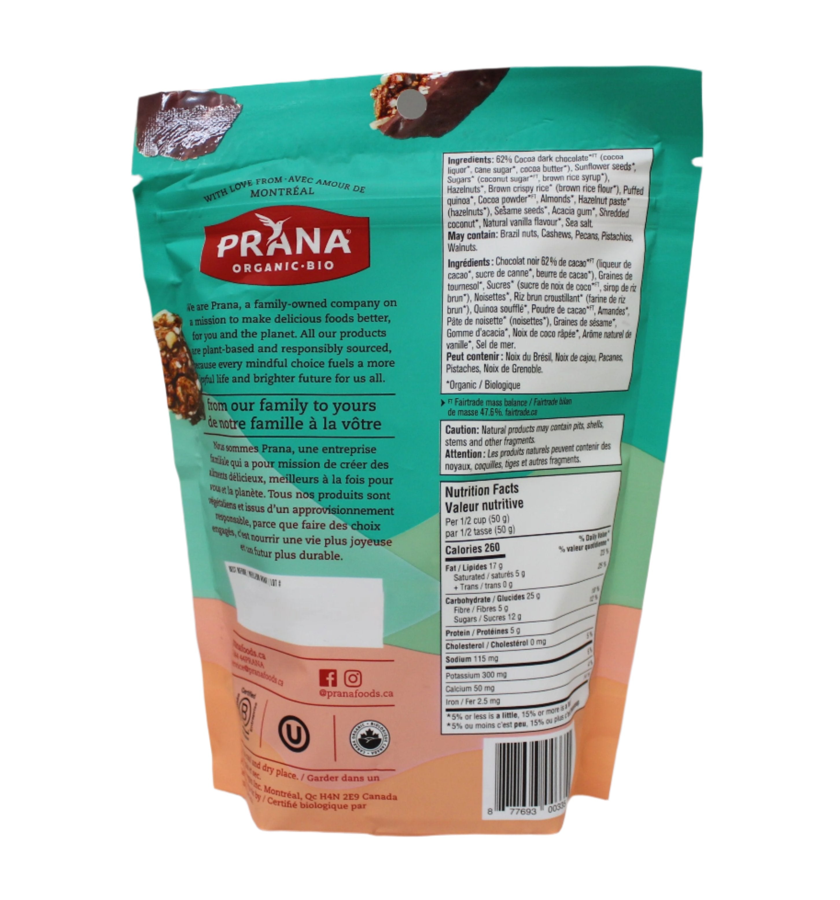 Prana Chic Choc Double Chocolate
