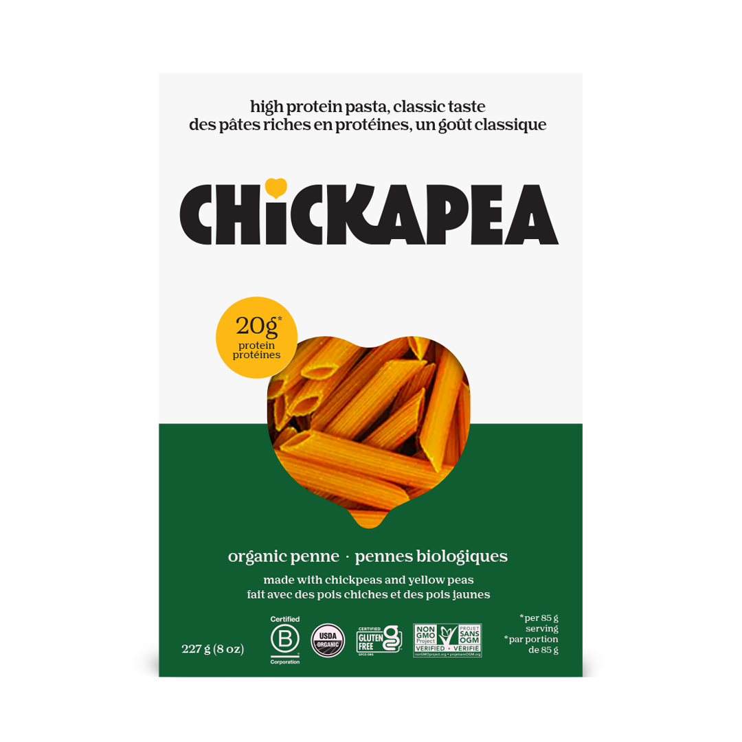 Chickapea Organic Penne Chickpea & Yellow Pea Pasta