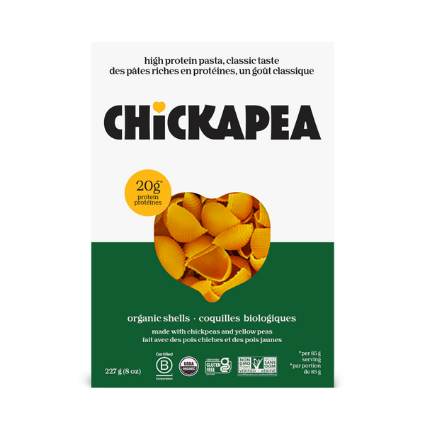 Chickapea Organic Shell Chickpea & Yellow Pea Pasta