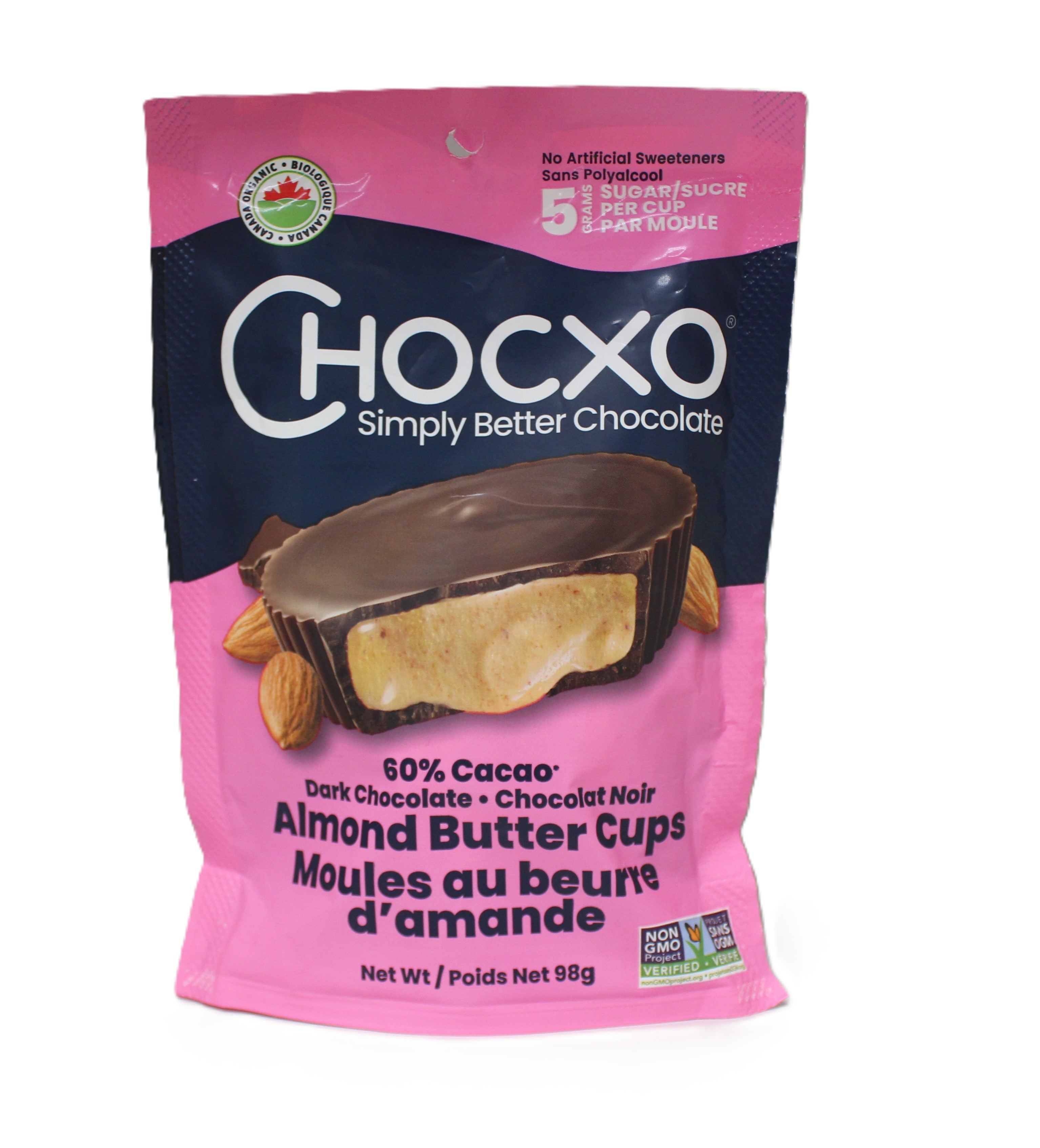 Chocxo Dark Choc Almond Butter Cups