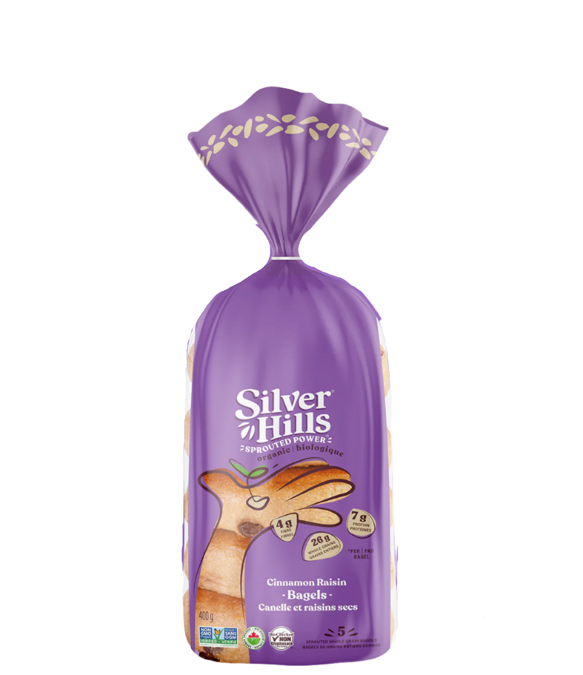 Silver Hills Organic Cinnamon Raisin Sprouted Bagels
