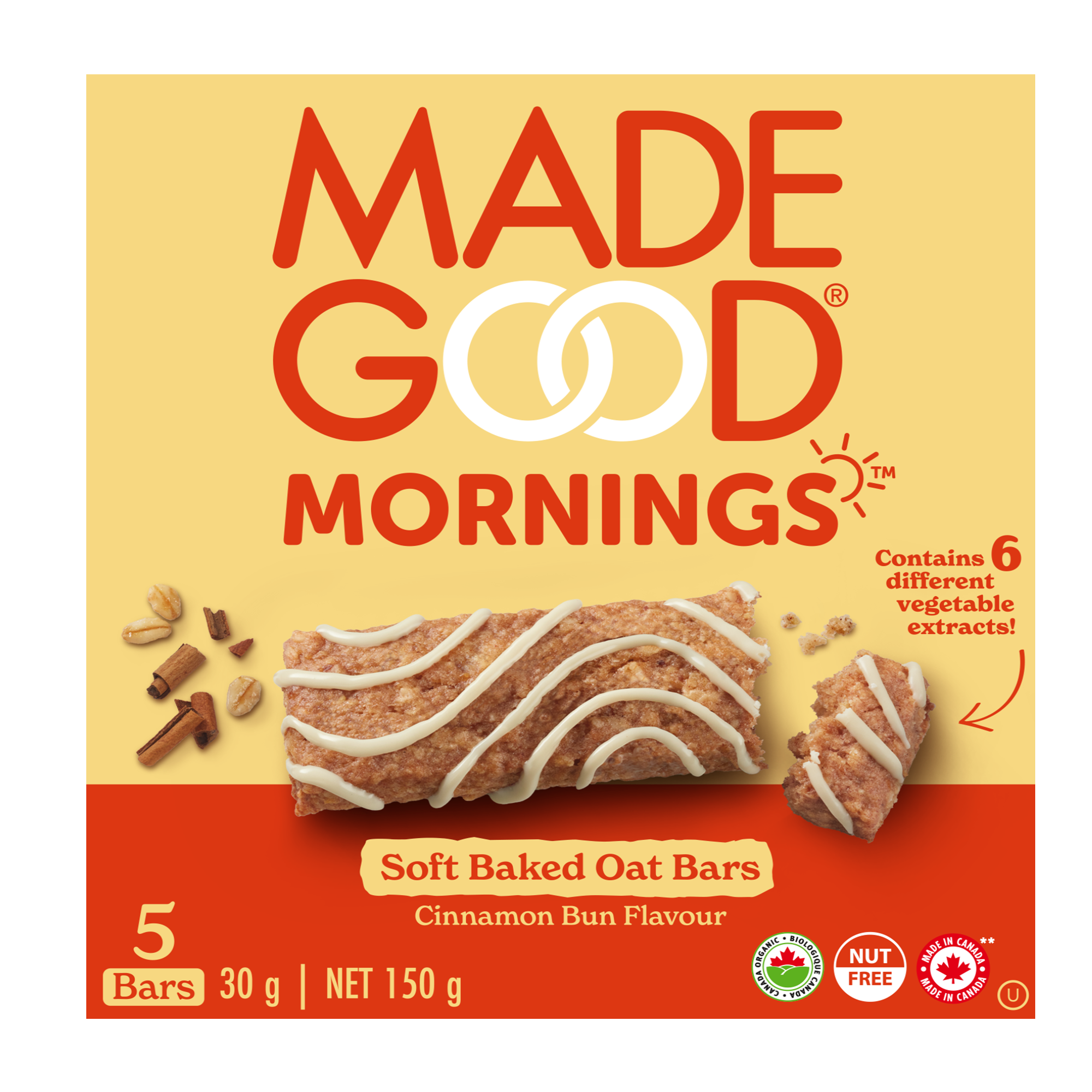 Made Good Cinnamon Bun Soft Baked Oat Bars