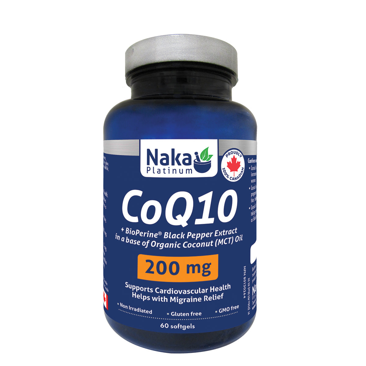 Naka CoQ10 - 200mg + Bioperine