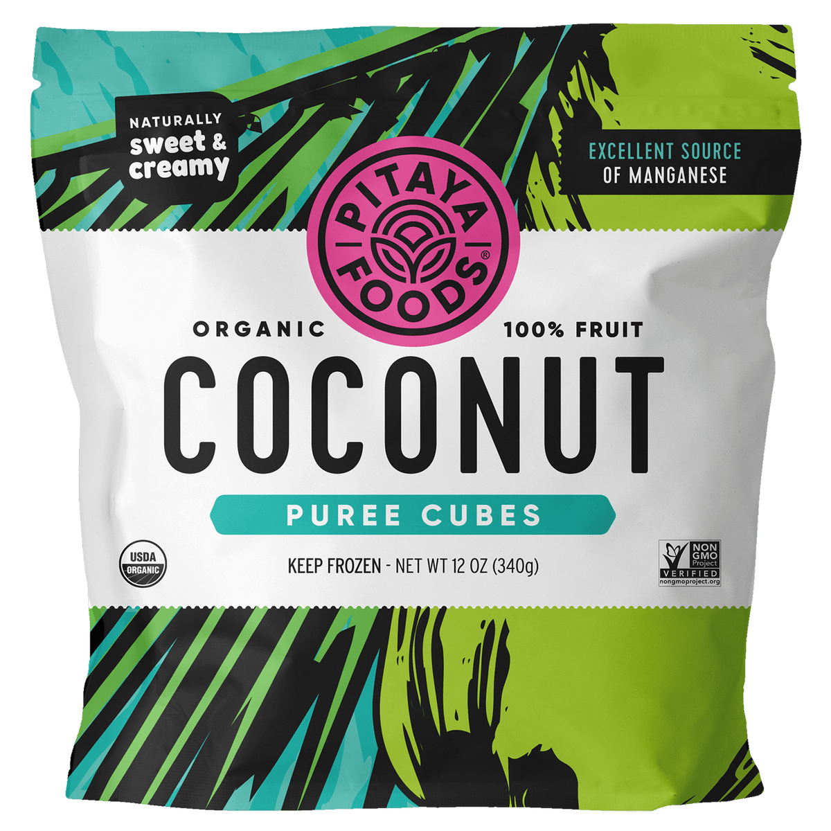Pitaya Foods Organic Coconut Puree Bite-Sized Pieces