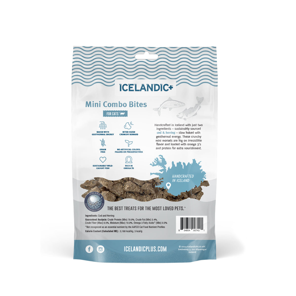 Icelandic+ Fish Treat Mini Cod & Herring Combo Bites