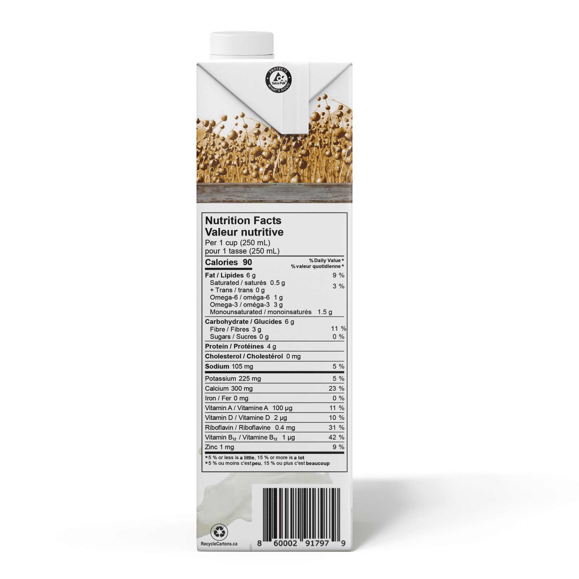 Manitoba Milling Co. Vanilla Unsweetened Flax Beverage