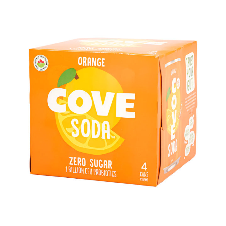 Cove Orange Probiotic Soda 4 Pack