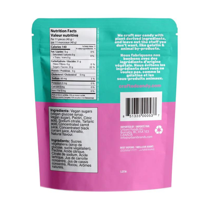 Crafted Candy Gelatin-Free Peach Hearts