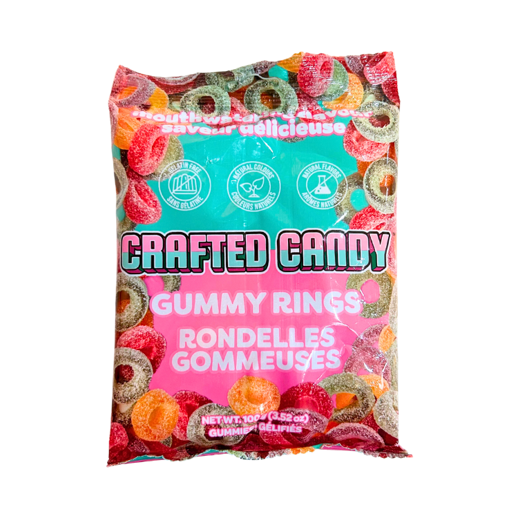 Crafted Candy Gelatin-Free Gummy Rings