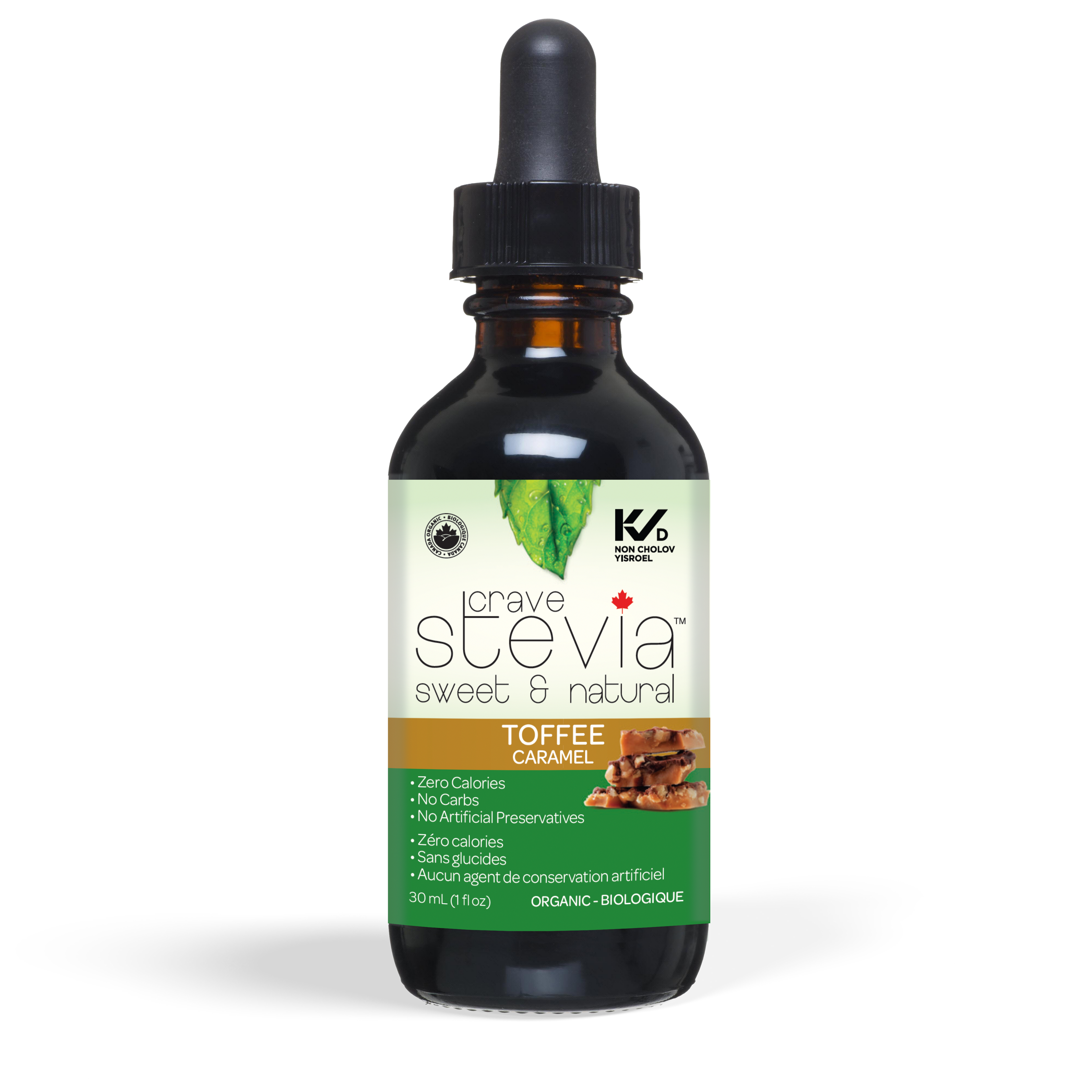 Crave Stevia Organic Toffee Flavour Liquid Stevia Drops