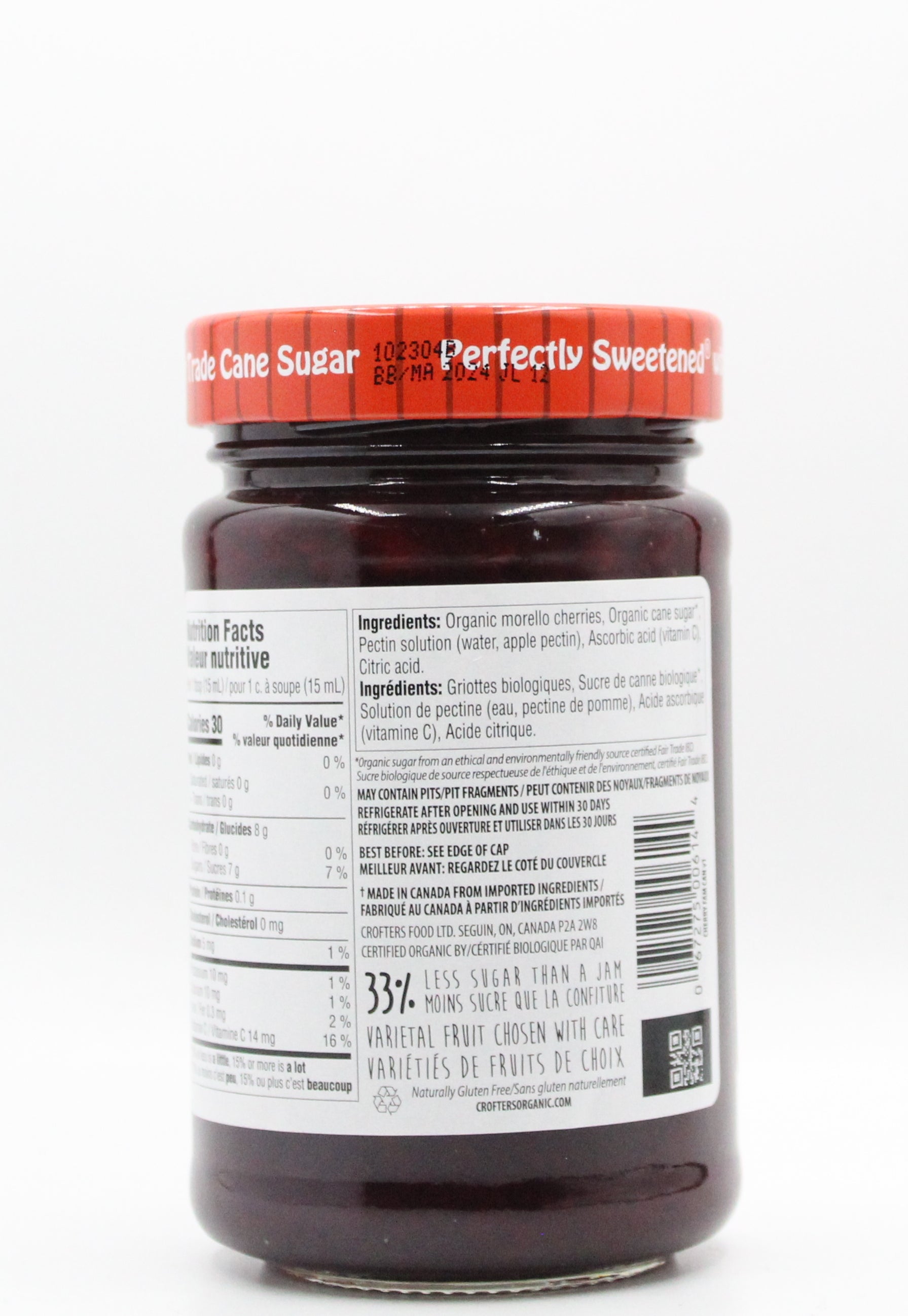 Crofter's Organic Morello Cherry Spread