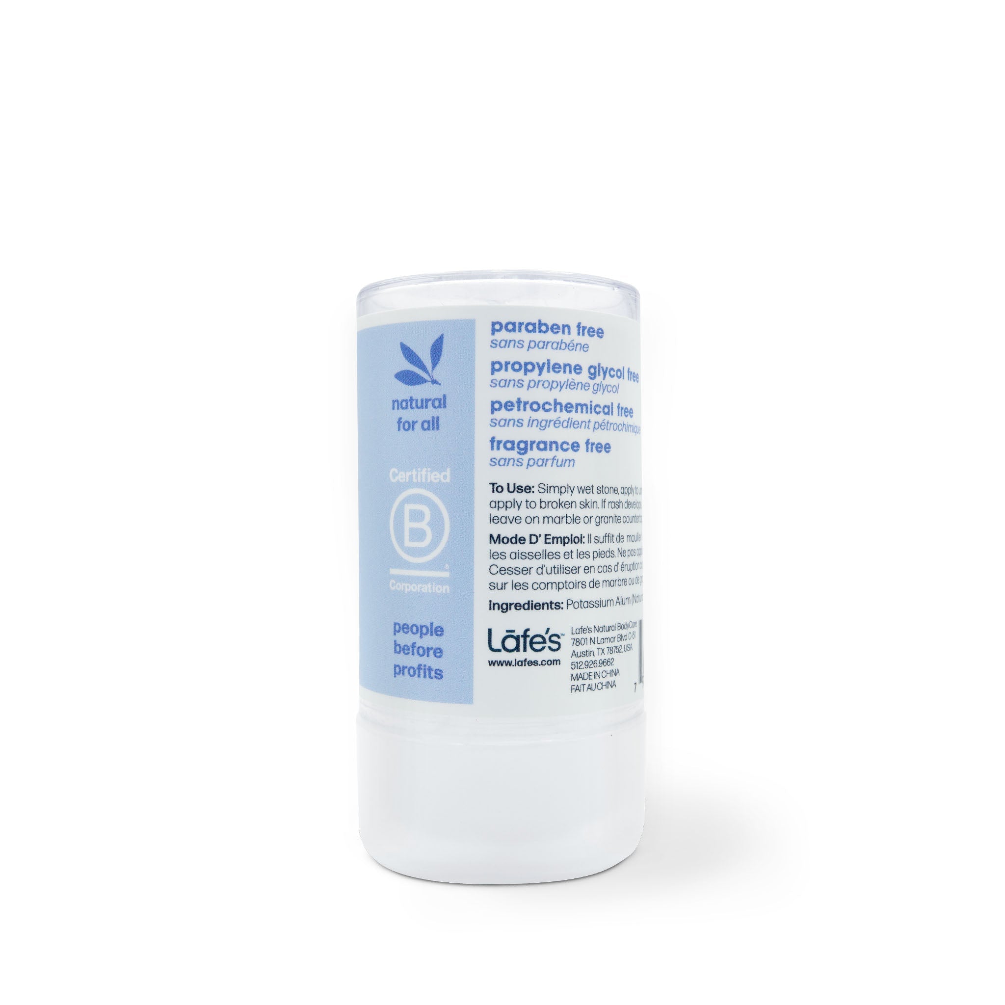 Lafe's Body Care Crystal Deodorant Stick