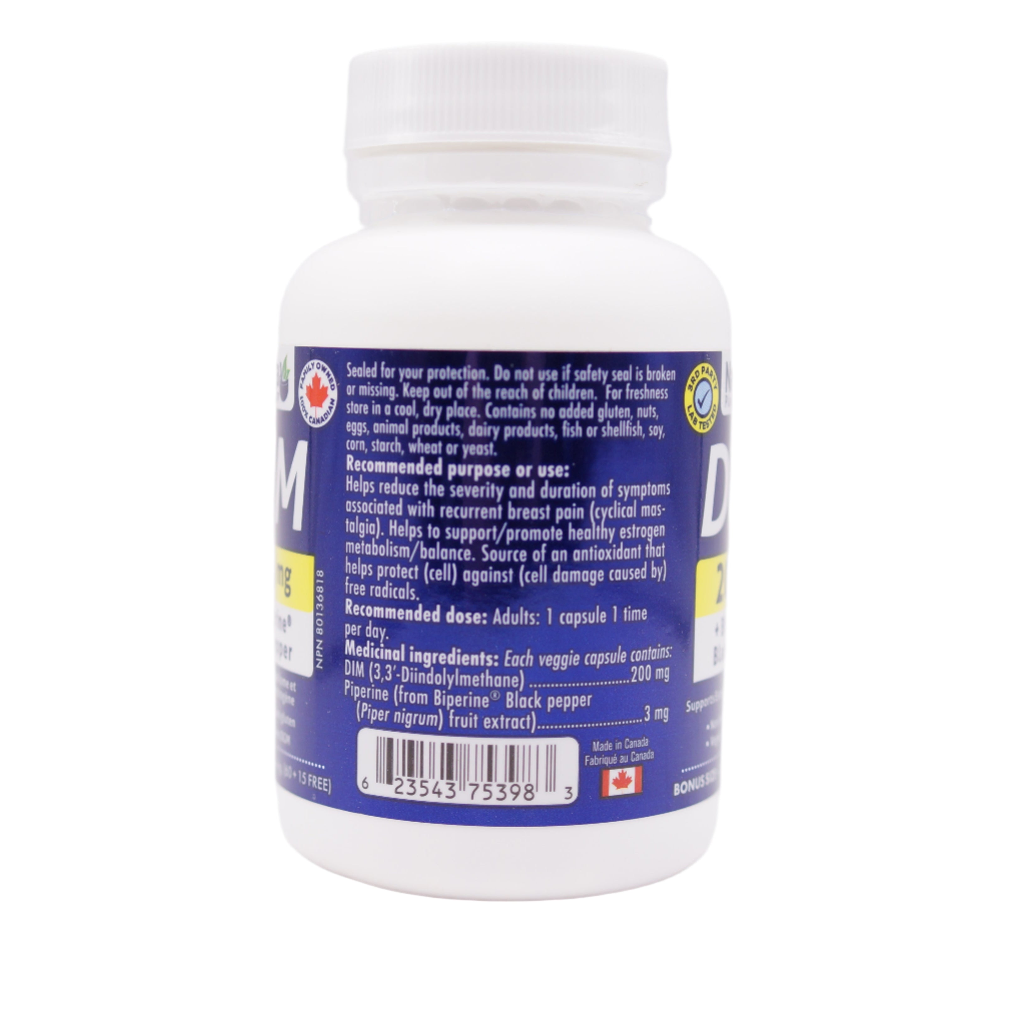 Naka DIM - 200mg + Bioperine Black Pepper