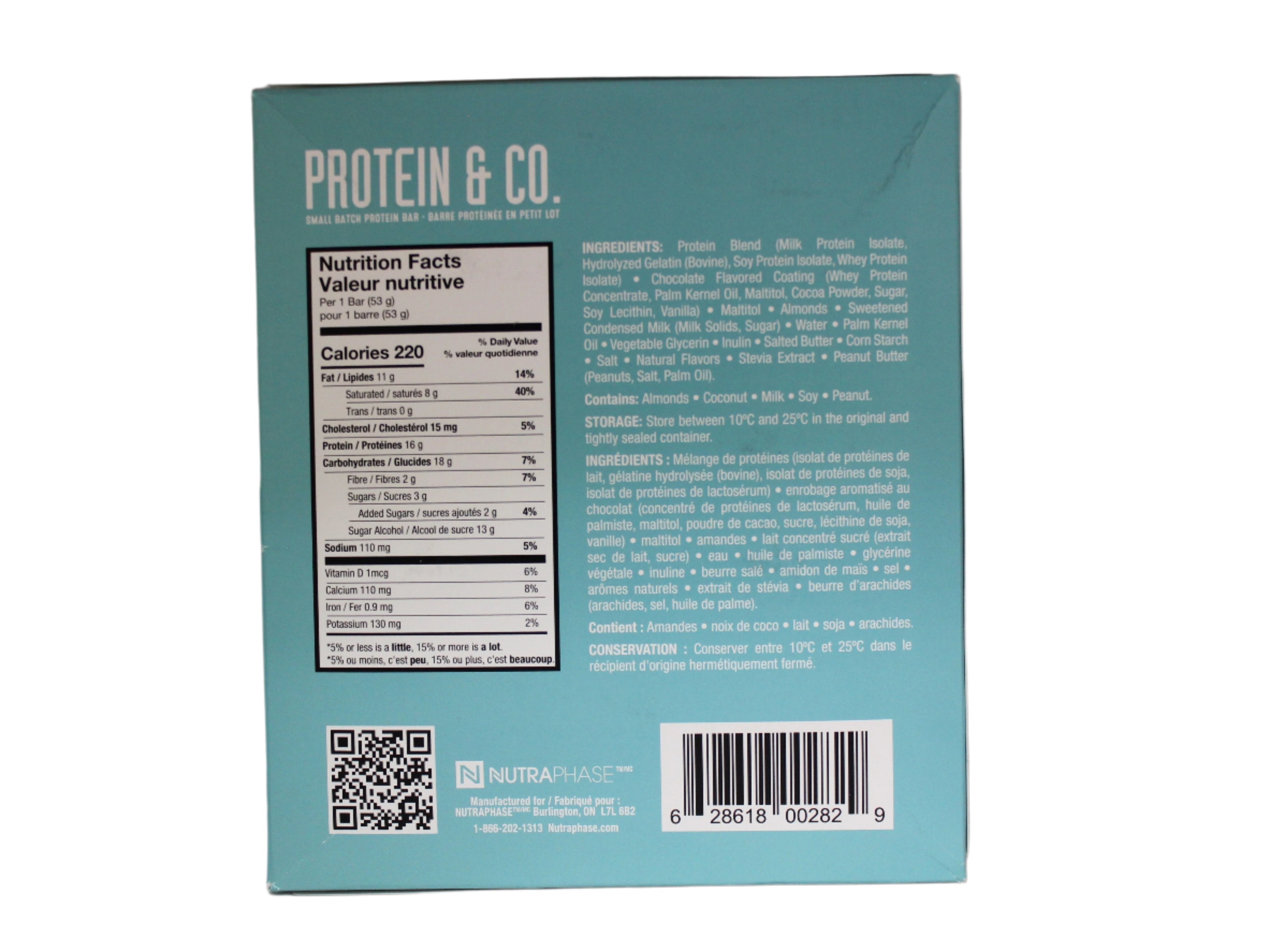 Nutraphase Coconut Almond Protein & Co. Bar Case