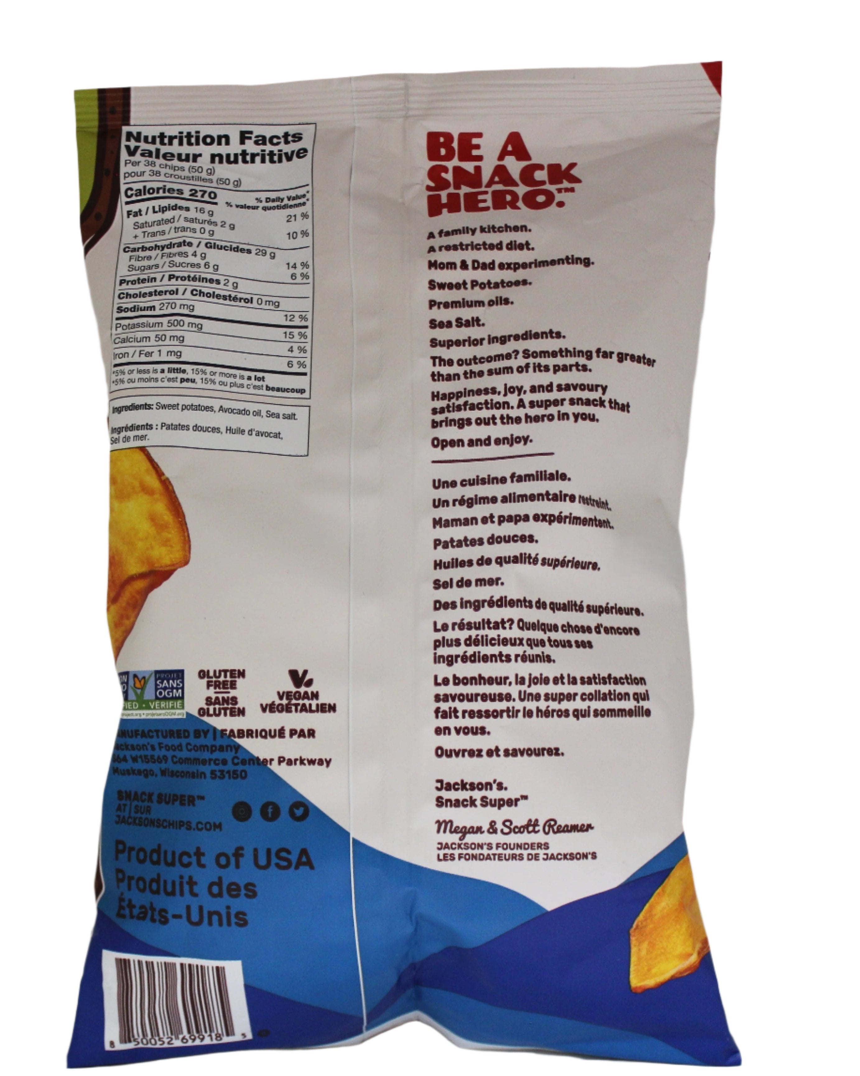 Jackson's Sea Salt Sweet Potato Chips