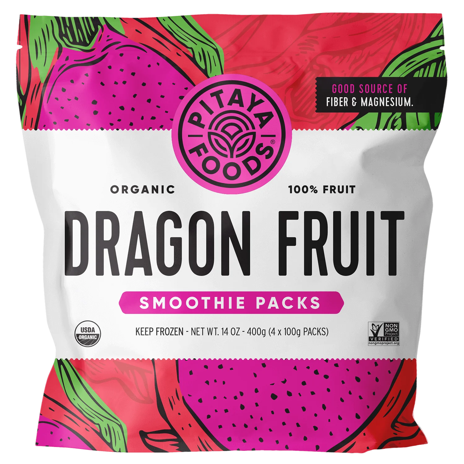 Pitaya Foods Organic Dragonfruit Smoothie Pack