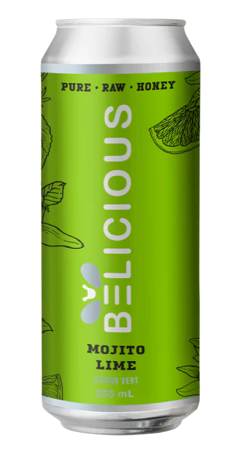 Belicious Mojito Lime Sparkling Honey Beverage