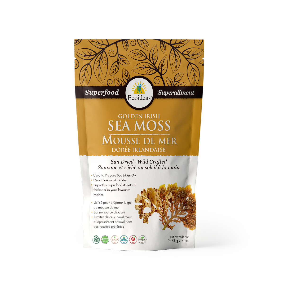 Ecoideas Organic Golden Irish Sea Moss