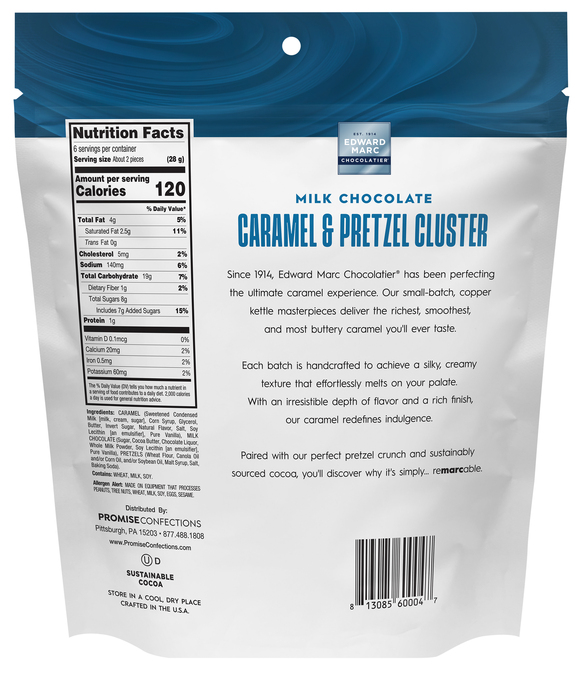 Snappers Milk Chocolate Caramel & Pretzel Cluster