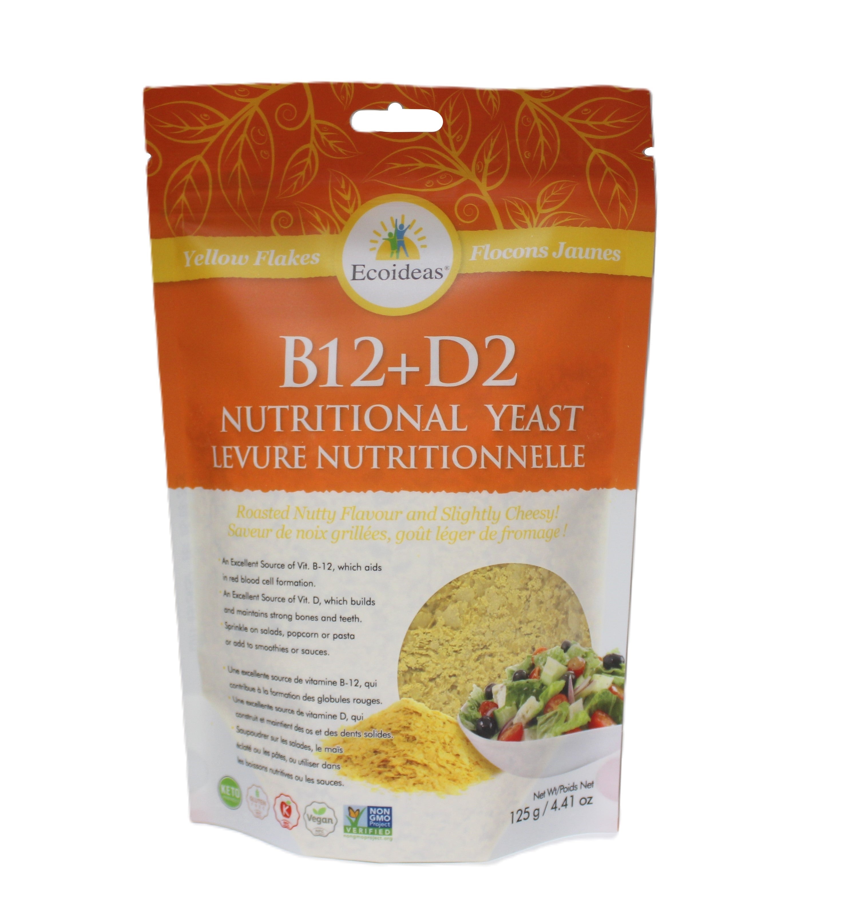 Ecoideas Nutritional Yeast with B12+D2