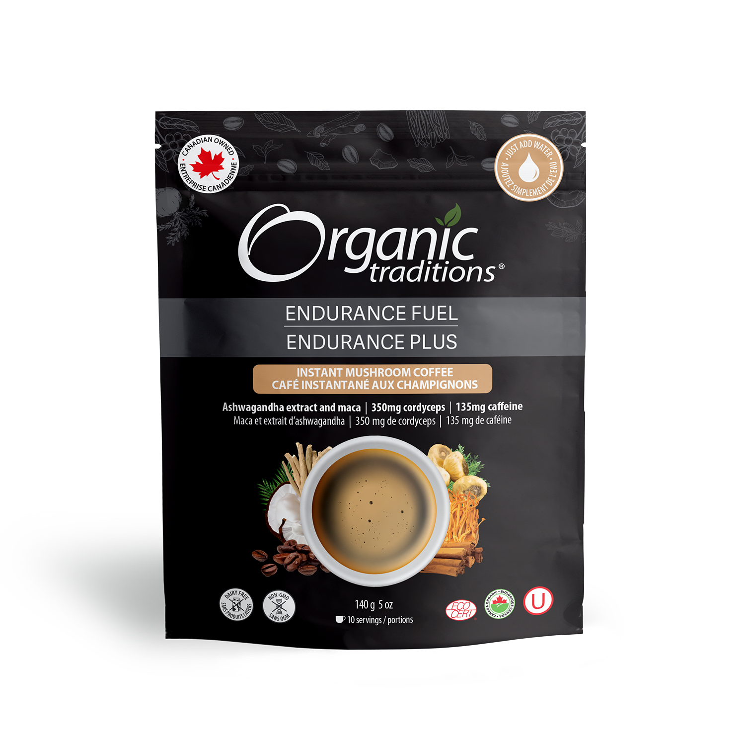 Endurance Fuel Instant Mushroom Coffee