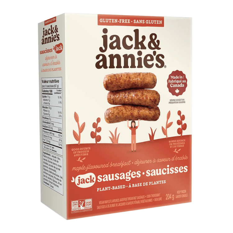 Maple Breakfast Jackfruit Sausages