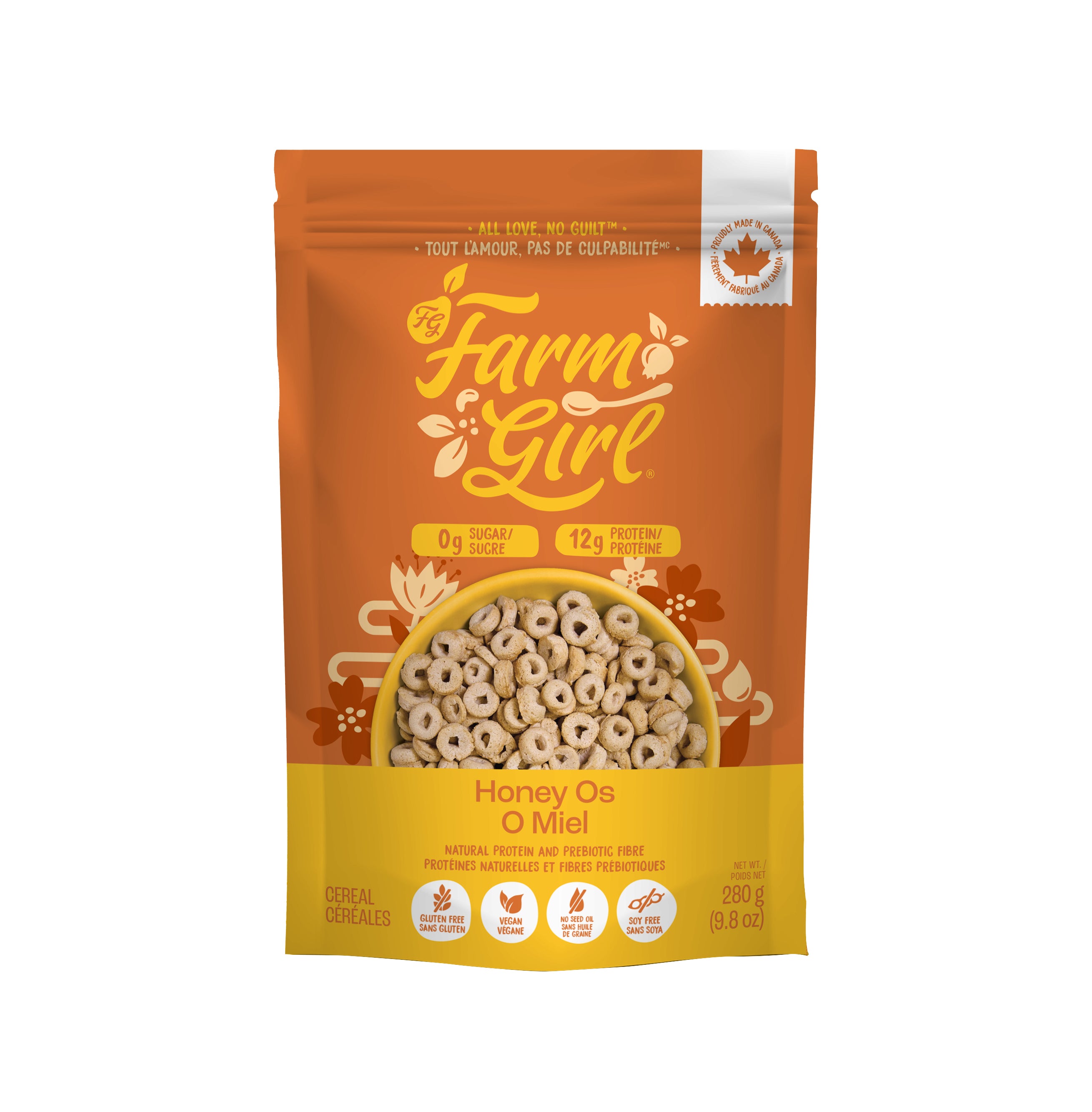 Farm Girl Vegan Gluten-Free Honey Nut O's Cereal