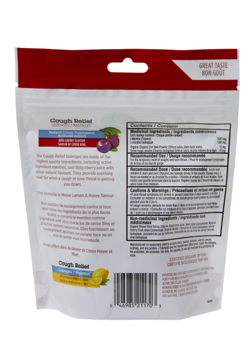 Quantum Cherry Cough Relief Lozenges