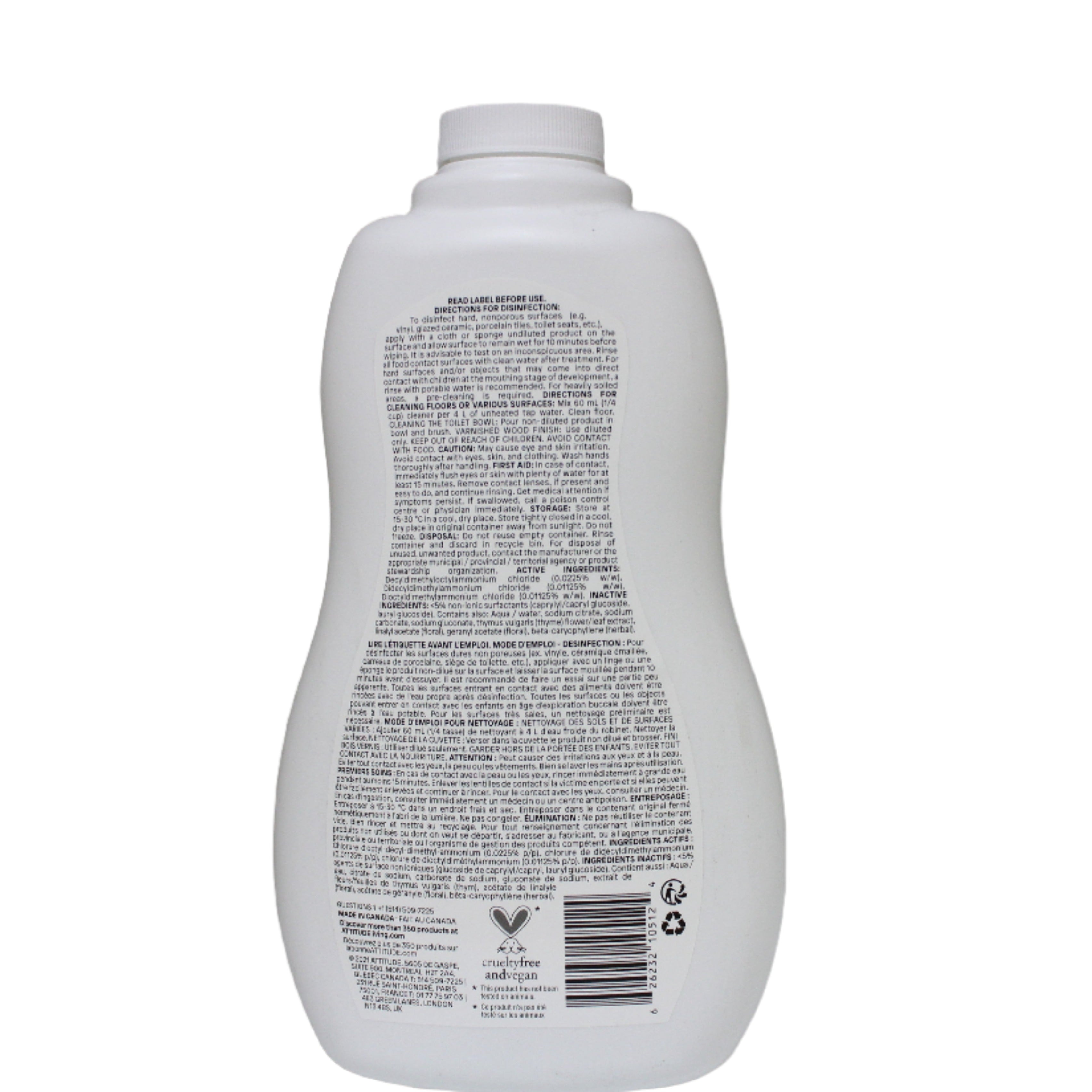 Attitude Lavender & Thyme Floor Cleaner