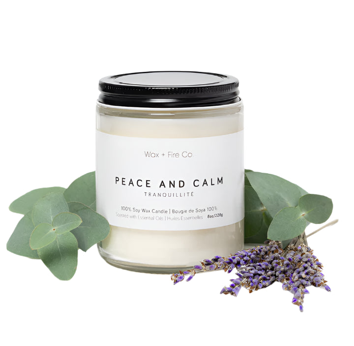 Wax + Fire Co. Peace & Tranquility Soy Wax Candle