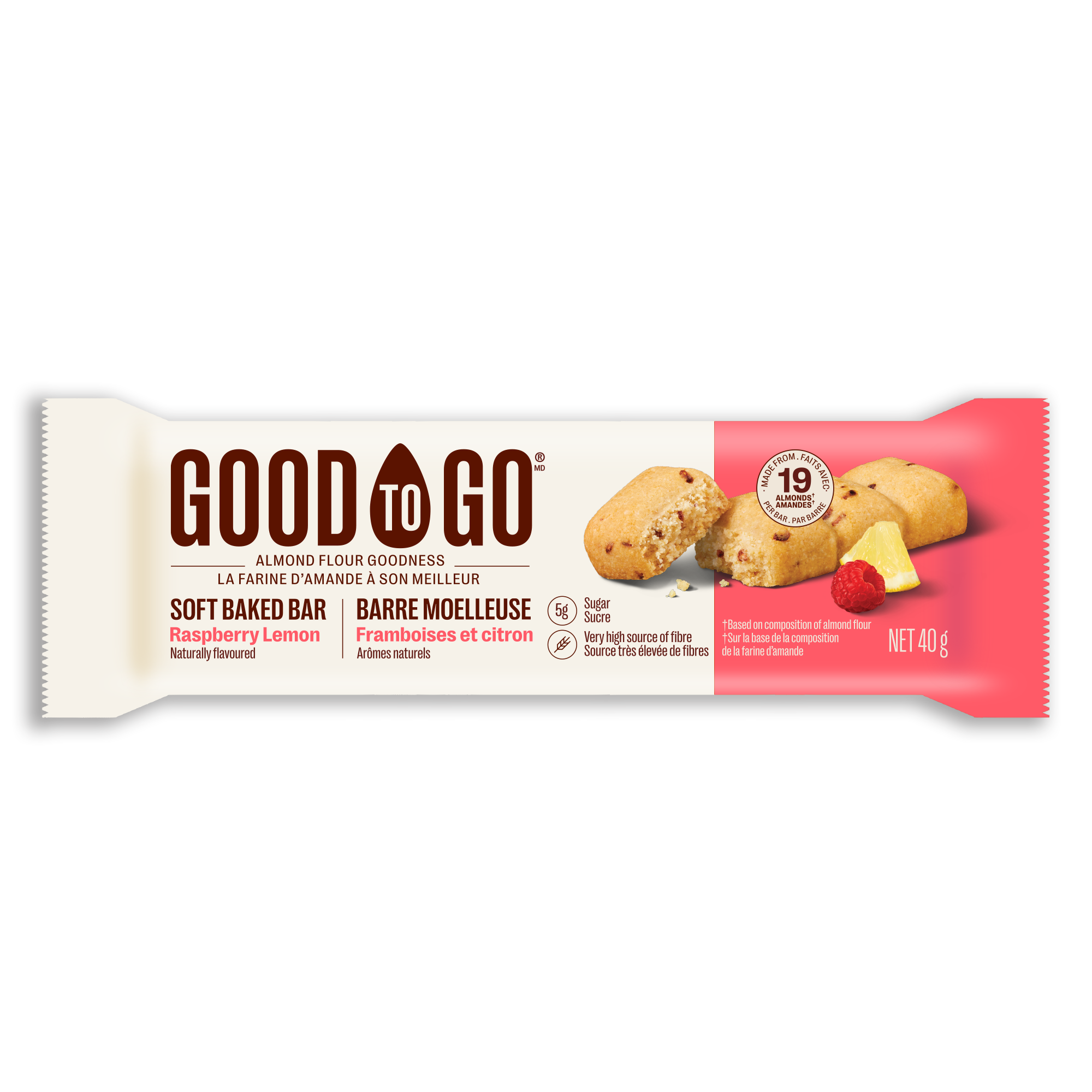 Good To Go Raspberry Lemon Bar