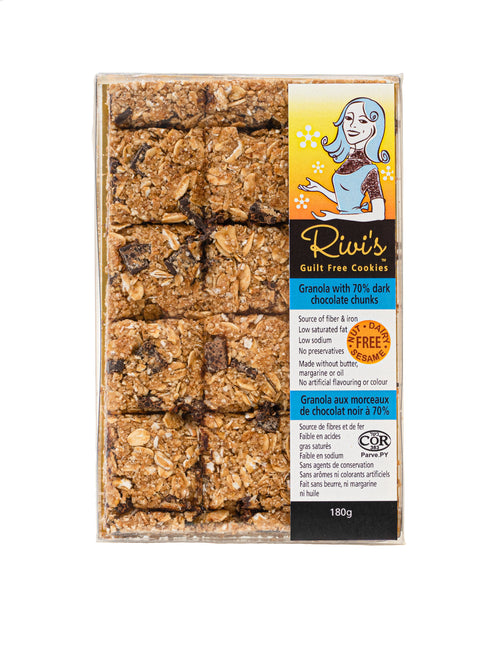 Rivi's Granola 70% Dark Chocolate