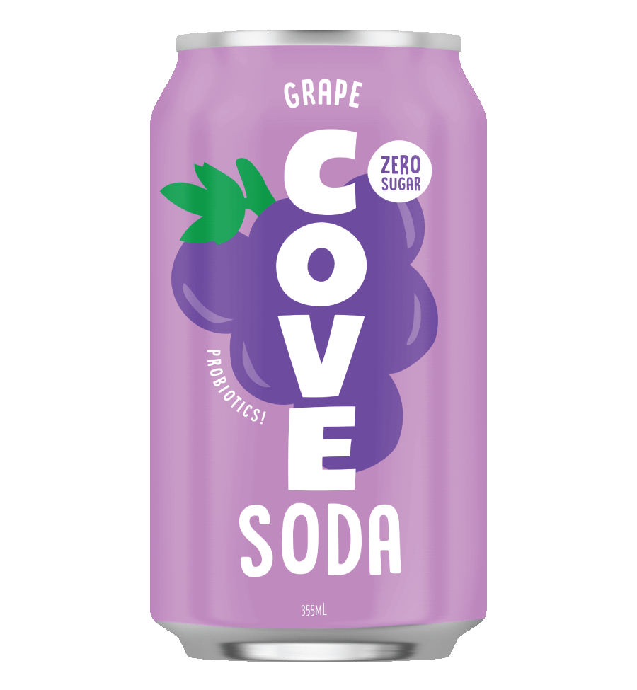 Cove Kombucha Grape Probiotic Soda
