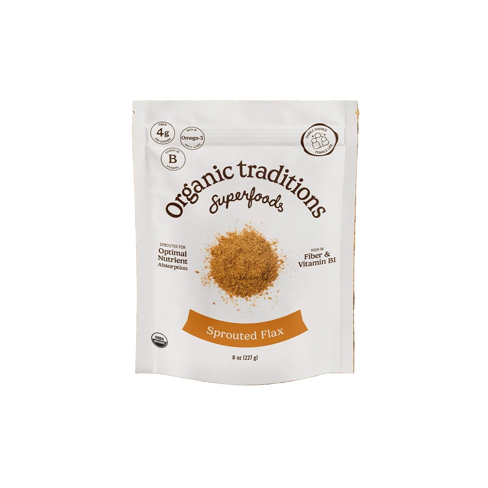 Organic Traditions Organic Sprouted Flax Seed Powder